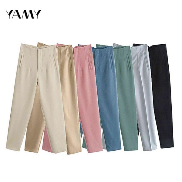 14 colors high waisted womens casual pant suit summer fashion solid office lady black trousers capris zora basic long s 211124, Black;white
14 colors high waisted womens casual pant suit summer fashion solid office lady black trousers capris zora basic long s 211124, Black;white