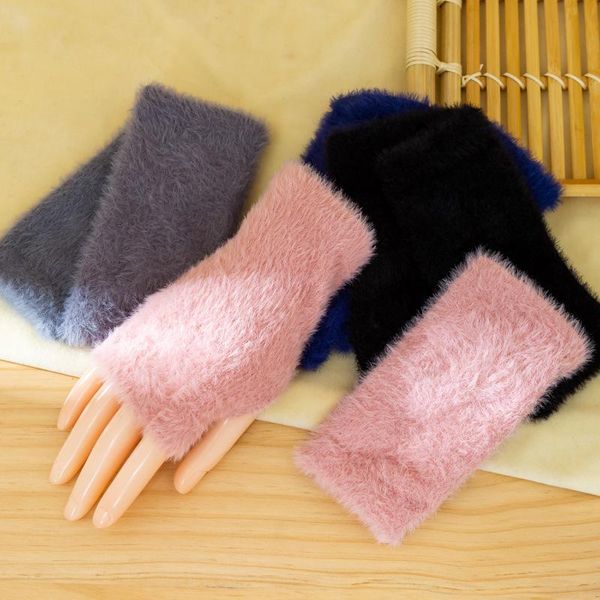 five fingers gloves autumn and winter women coral fleece velvet warm soft solid half finger drive work learn convenient high elasticity, Blue;gray
five fingers gloves autumn and winter women coral fleece velvet warm soft solid half finger drive work learn convenient high elasticity, Blue;gray