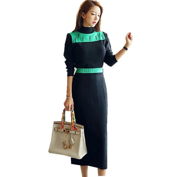 casual dresses jsxdhk korean women knitting midi dress fall winter stnad collar patchwork bodycon slim long sweater pencil, Black;gray
casual dresses jsxdhk korean women knitting midi dress fall winter stnad collar patchwork bodycon slim long sweater pencil, Black;gray