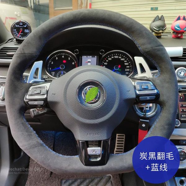 car pi steering wheel cover for vw polo golf lamando passat lavida t-cross hand-stitch black suede leather interior accessories
car pi steering wheel cover for vw polo golf lamando passat lavida t-cross hand-stitch black suede leather interior accessories