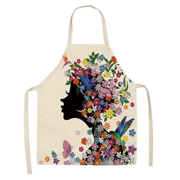 beautiful woman apron kitchen printed sleeveless linen aprons for men women home cleaning tools 68*55cm
beautiful woman apron kitchen printed sleeveless linen aprons for men women home cleaning tools 68*55cm