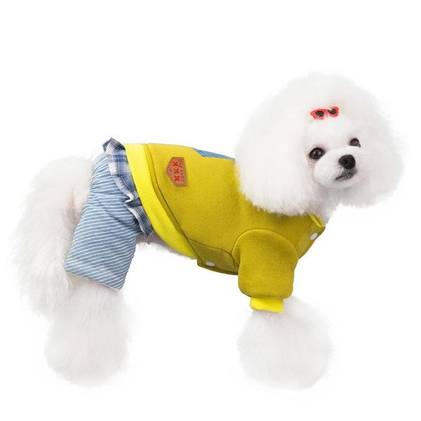dog apparel yellow grey colors s-xxl sizes warm two feet clothes with bow decor cotton padded fashion cartoon design pet
dog apparel yellow grey colors s-xxl sizes warm two feet clothes with bow decor cotton padded fashion cartoon design pet