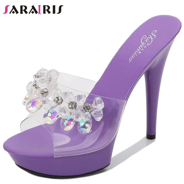 slippers sarairis paltform pvc rhinestone slip on high heels sandals women candy color daily casual ladies party shoes, Black
slippers sarairis paltform pvc rhinestone slip on high heels sandals women candy color daily casual ladies party shoes, Black