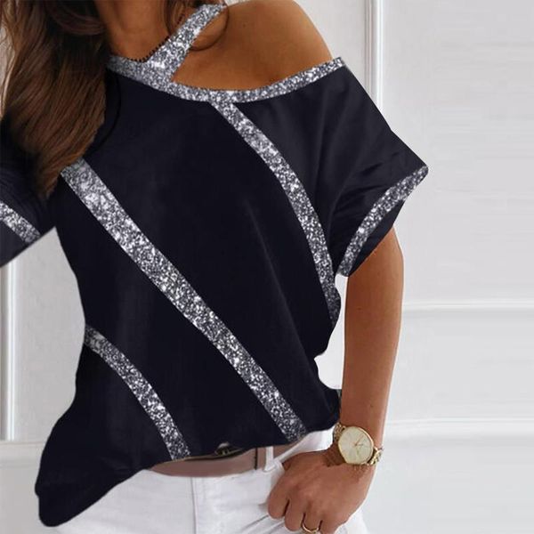 women's t-shirt large size off shoulder summer tshirt women print casual short sleeve o-neck pullovers fashion street tee, White
women's t-shirt large size off shoulder summer tshirt women print casual short sleeve o-neck pullovers fashion street tee, White