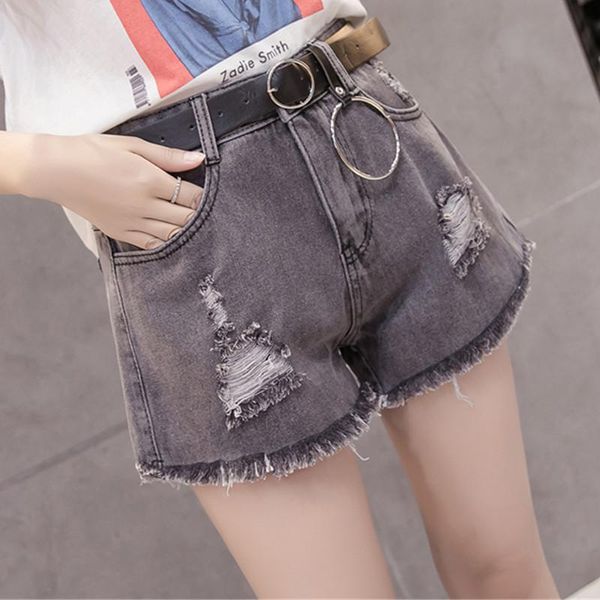high waist hole women denim shorts plus size fashion female button quality women's, White;black
high waist hole women denim shorts plus size fashion female button quality women's, White;black