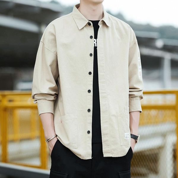men's casual shirts autumn frock shirt fashion long sleeve pure color cotton coat korean handsome, White;black
men's casual shirts autumn frock shirt fashion long sleeve pure color cotton coat korean handsome, White;black