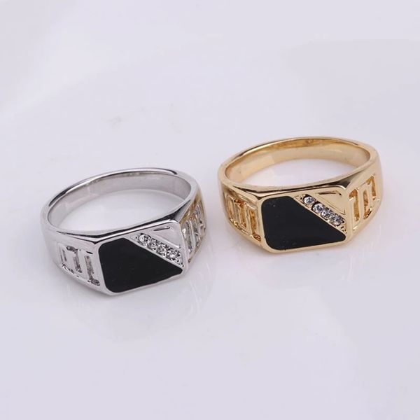 fashion male black square rings jewelry classic gold color rhinestone wedding ring for men christmas festival party gift, Silver
fashion male black square rings jewelry classic gold color rhinestone wedding ring for men christmas festival party gift, Silver
