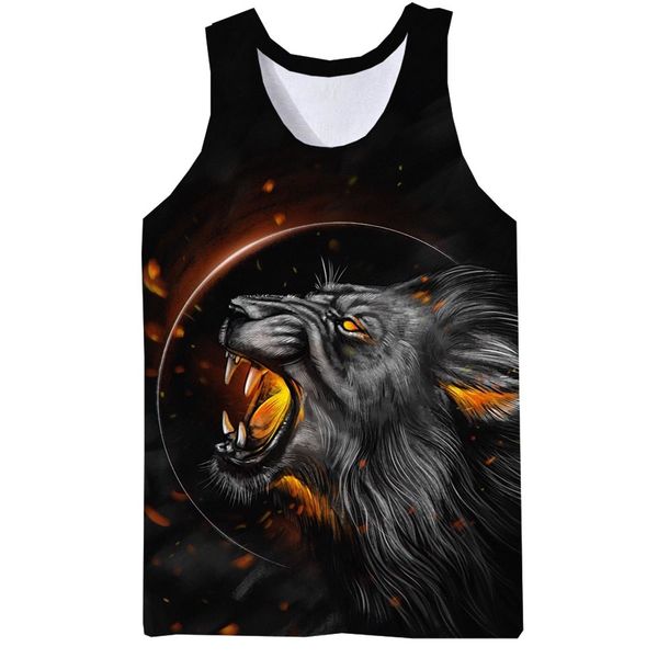 cool lions tank for men 3d print animal sleeveless pattern graphic vest, White;black
cool lions tank for men 3d print animal sleeveless pattern graphic vest, White;black