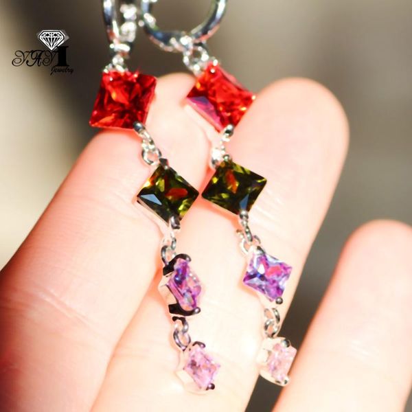 yayi jewelry fashion princess cut long multi-color zircon silver color ear earrings wedding party gifts 14 dangle & chandelier
yayi jewelry fashion princess cut long multi-color zircon silver color ear earrings wedding party gifts 14 dangle & chandelier