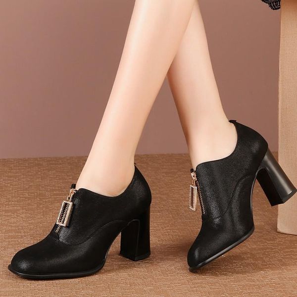 dress shoes women genuine leather black office and career round toe 2-inch thick heel fashion lady pumps plus size 33-43
dress shoes women genuine leather black office and career round toe 2-inch thick heel fashion lady pumps plus size 33-43