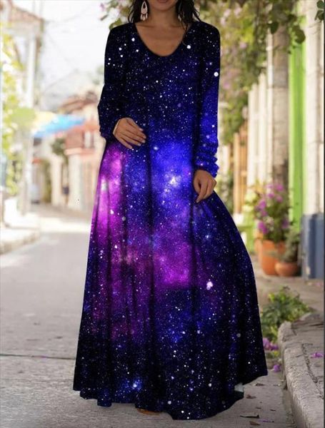 oversized long tie dye womens dresses gradient 3d starry print sleeve summer big swing maxi plus size 5xl, Black;gray
oversized long tie dye womens dresses gradient 3d starry print sleeve summer big swing maxi plus size 5xl, Black;gray