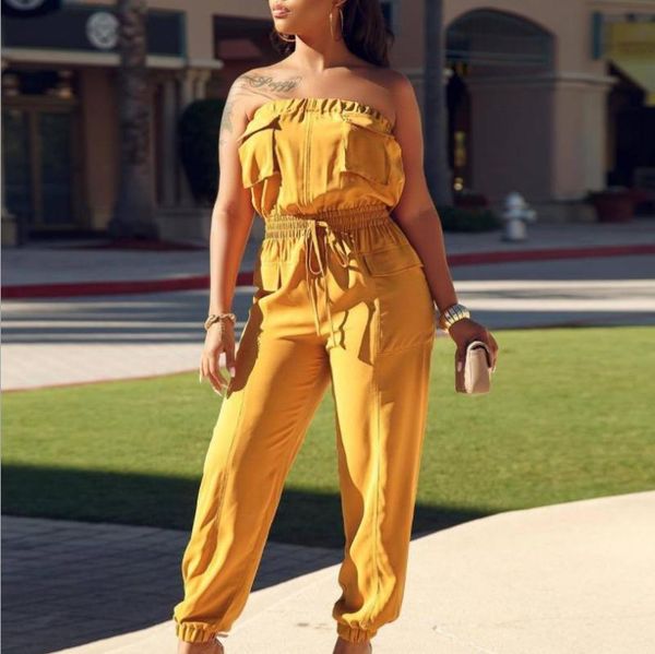 women's jumpsuits & rompers bkld summer outfits 2021 jumpsuit women off the shoulder streetwear cargo pants club party wear, Black;white
women's jumpsuits & rompers bkld summer outfits 2021 jumpsuit women off the shoulder streetwear cargo pants club party wear, Black;white