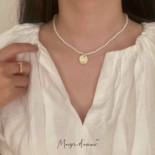 chains wholeslae koran fashion trendy2021 vintage freshwater peals gold filled coin pendants french street style women luxury necklace, Silver
chains wholeslae koran fashion trendy2021 vintage freshwater peals gold filled coin pendants french street style women luxury necklace, Silver