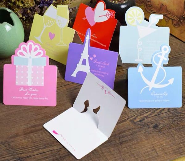 50pcs folding greeting card wish good luck gift message blessing for graduation mother father day valentine's cards
50pcs folding greeting card wish good luck gift message blessing for graduation mother father day valentine's cards