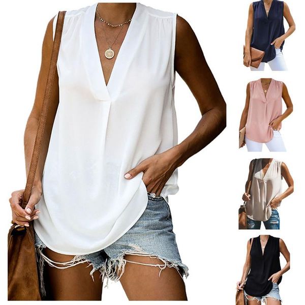 women's tanks & camis loose t-shirts women jumper sleeveless tank deep v-neck woman pullovers female fashion solid cloth undershit, White
women's tanks & camis loose t-shirts women jumper sleeveless tank deep v-neck woman pullovers female fashion solid cloth undershit, White
