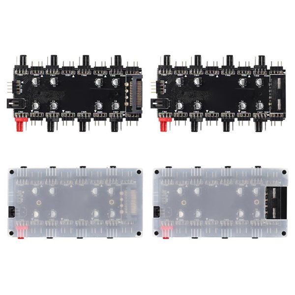 fans & coolings 5v/3 pin argb 4 fan pwm hub 1 to 8 multi way splitter for pc motherboard led strip light control adapter powered by sata/lar
fans & coolings 5v/3 pin argb 4 fan pwm hub 1 to 8 multi way splitter for pc motherboard led strip light control adapter powered by sata/lar