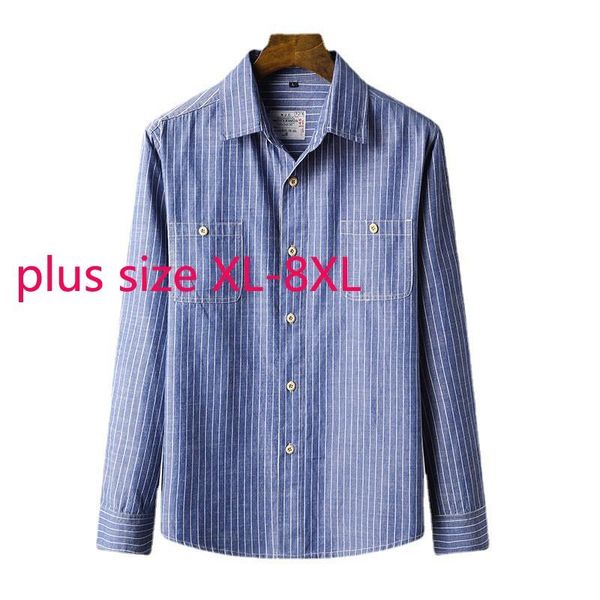 men's casual shirts arrival fashion super large men stripe long sleeve cotton plaid oversized plus size xl-6xl 7xl 8xl, White;black
men's casual shirts arrival fashion super large men stripe long sleeve cotton plaid oversized plus size xl-6xl 7xl 8xl, White;black
