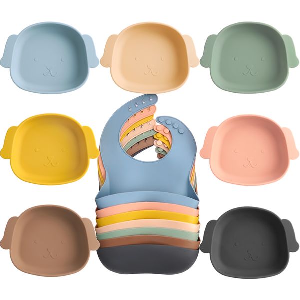 2021 Gift Combination Kit Reusable Food Grade Waterproof Baby Bibs Cartoon Dog Style Dishes Plates Food Tray Dinnerware set
2021 Gift Combination Kit Reusable Food Grade Waterproof Baby Bibs Cartoon Dog Style Dishes Plates Food Tray Dinnerware set