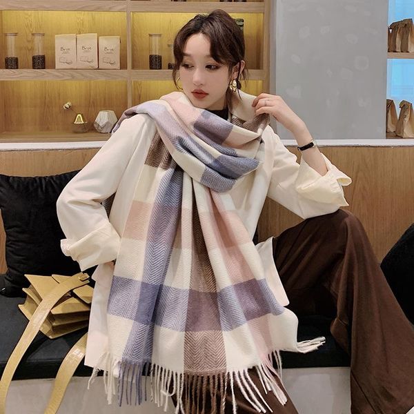 scarves 2021 winter scarf tassel plaid cashmere long pashmina neck wraps lady warm bufanda stoles, Blue;gray
scarves 2021 winter scarf tassel plaid cashmere long pashmina neck wraps lady warm bufanda stoles, Blue;gray