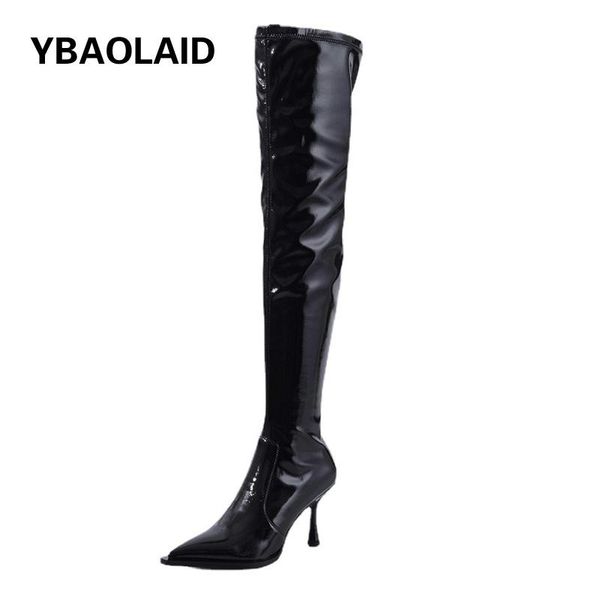boots autumn and winter pointed toe stiletto high heel long 2021 patent leather high-tube stretch over-the-knee, Black
boots autumn and winter pointed toe stiletto high heel long 2021 patent leather high-tube stretch over-the-knee, Black