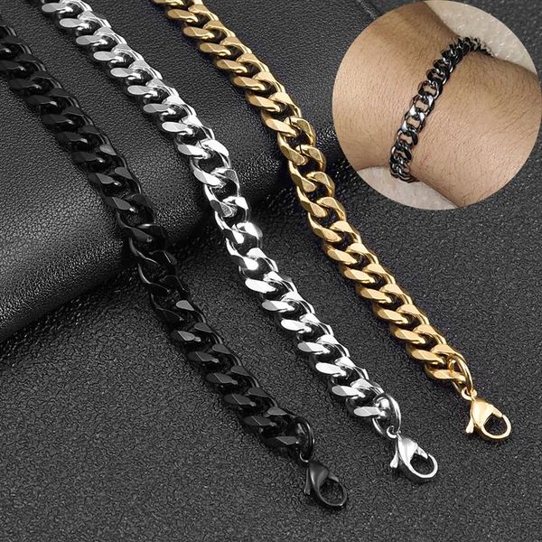 fashion cuban chain bracelet for men women 316l stainless steel male jewelry bracelets 3/5/7mm adjustable bangle gift, Black
fashion cuban chain bracelet for men women 316l stainless steel male jewelry bracelets 3/5/7mm adjustable bangle gift, Black