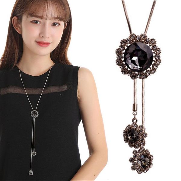 pendant necklaces vintage snowflake long necklace for women color crystal sweater accessory christmas gifts, Silver
pendant necklaces vintage snowflake long necklace for women color crystal sweater accessory christmas gifts, Silver