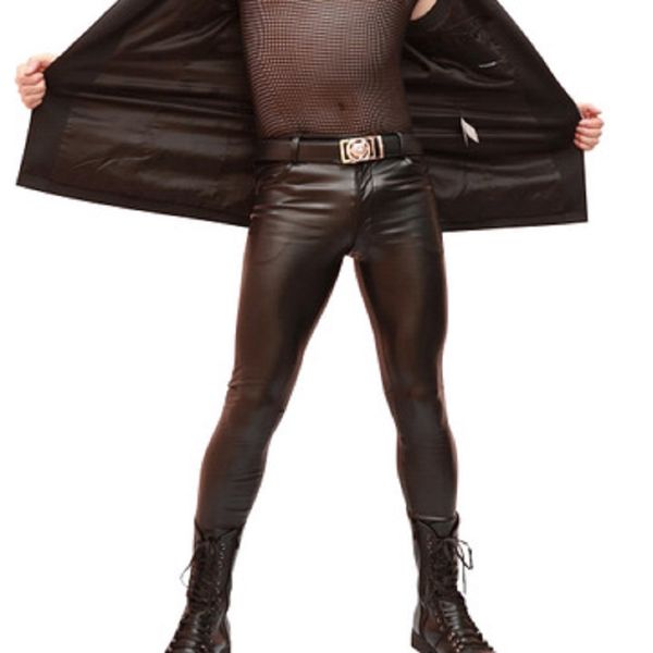 Teenage Stylish Latex Men Trousers Faux Leather PU Leggings Straight Tube Slim Tight Size Leg Skinny Casual Pencil Boot Pants, Black lint-free
Teenage Stylish Latex Men Trousers Faux Leather PU Leggings Straight Tube Slim Tight Size Leg Skinny Casual Pencil Boot Pants, Black lint-free