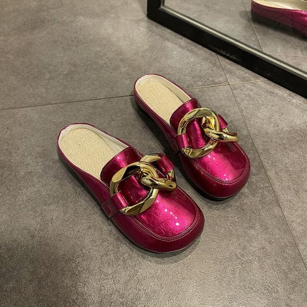 slippers 2021 summer gold women slipper closed toe slip shoes round low heels casual slides flip flop plus size sandals, Black
slippers 2021 summer gold women slipper closed toe slip shoes round low heels casual slides flip flop plus size sandals, Black