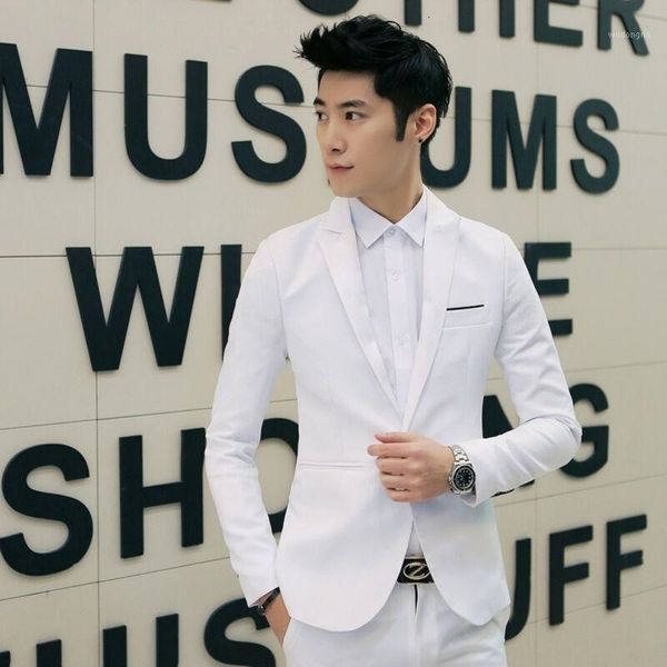 2019 brand clothing blazer men one button male solid slim fit costume homme suit jackets masculine blazer size m-2xl1, White;black
2019 brand clothing blazer men one button male solid slim fit costume homme suit jackets masculine blazer size m-2xl1, White;black