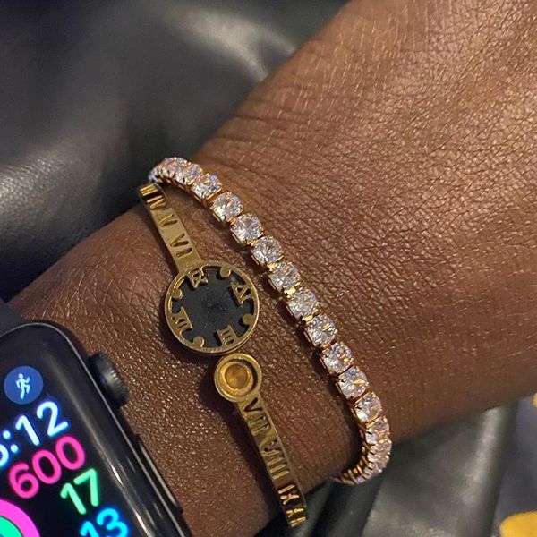 link, chain luxury cubic zirconia tennis bracelets iced out crystal wedding cuba bracelet for women men gold silver color, Black
link, chain luxury cubic zirconia tennis bracelets iced out crystal wedding cuba bracelet for women men gold silver color, Black