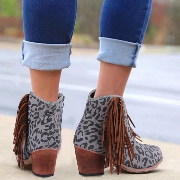 boots women leopard ankle roman pointed casual booties spring autumn woman artificial leather short femal retro chaussures, Black
boots women leopard ankle roman pointed casual booties spring autumn woman artificial leather short femal retro chaussures, Black