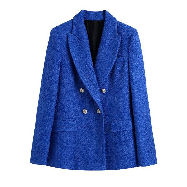 women's suits & blazers women blue grain office lady fashion blazer jacket female notched collar double breasted pocket chic casual for, White;black
women's suits & blazers women blue grain office lady fashion blazer jacket female notched collar double breasted pocket chic casual for, White;black