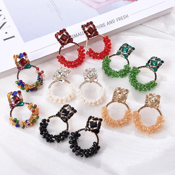 dangle & chandelier ztech colorful rhinestone round pendant drop earrings high-quality crystals beads jewelry accessories for women wholesal, Silver
dangle & chandelier ztech colorful rhinestone round pendant drop earrings high-quality crystals beads jewelry accessories for women wholesal, Silver