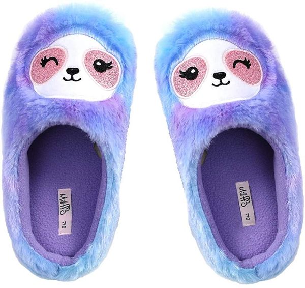 plush soft fuzzy animal slippers womens rainbow sloth foot pals for kids, cozy children's, Black
plush soft fuzzy animal slippers womens rainbow sloth foot pals for kids, cozy children's, Black
