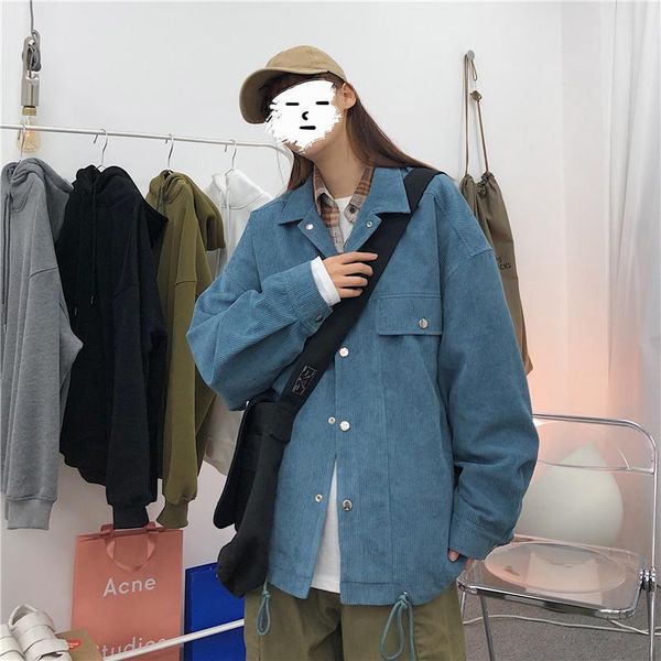 men's jackets 2021 fashion trend corduroy fabric overcoats pulling rope jacket loose coat male four color outerwear plus size s-2xl, Black;brown
men's jackets 2021 fashion trend corduroy fabric overcoats pulling rope jacket loose coat male four color outerwear plus size s-2xl, Black;brown
