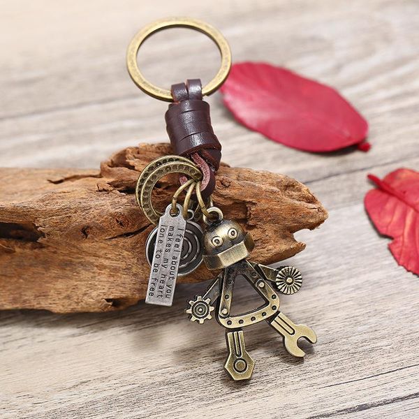 keychains personalized retro woven keychain simple personality cute robot pendant car key, Silver
keychains personalized retro woven keychain simple personality cute robot pendant car key, Silver