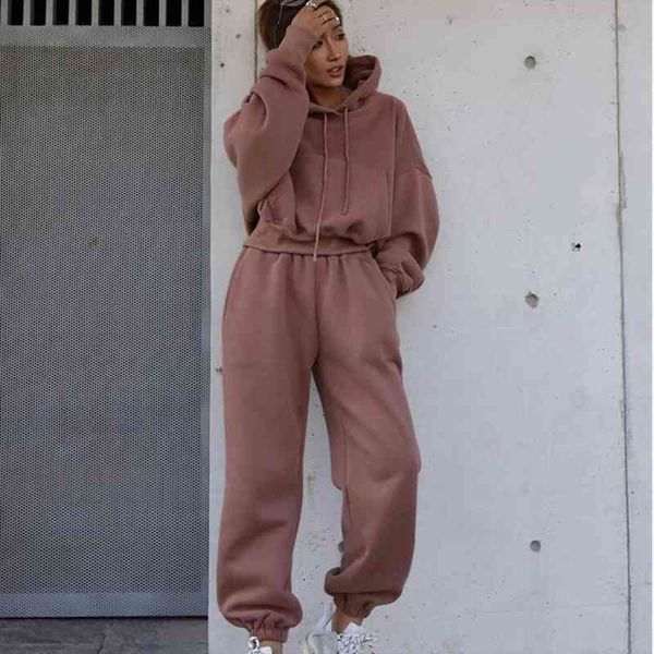 large size women tracksuit winter two piece set hooded thick sweatshirt and pants sets female sportswear casual outfits, White
large size women tracksuit winter two piece set hooded thick sweatshirt and pants sets female sportswear casual outfits, White
