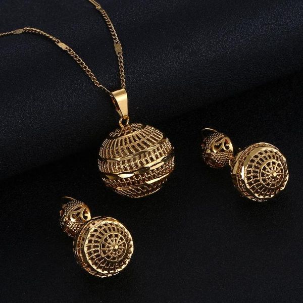 earrings & necklace gold color hollow round beaded pendant earring joias ouro jewelry sets, Silver
earrings & necklace gold color hollow round beaded pendant earring joias ouro jewelry sets, Silver