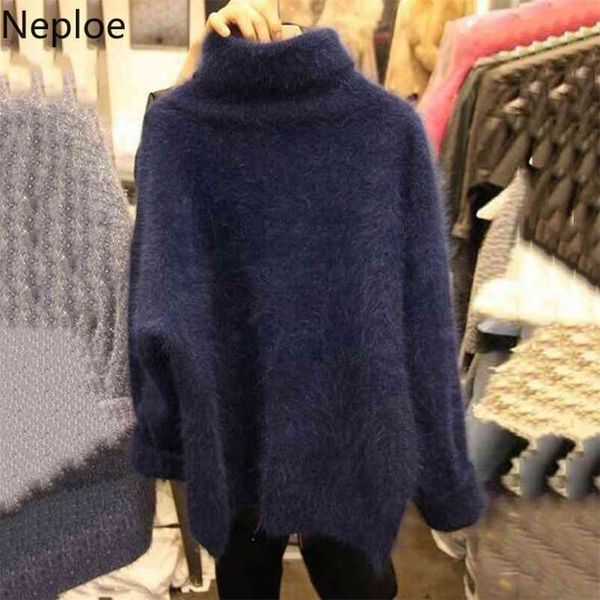 autumn ladies high neck pullover sweater casual long-sleeved solid color loose knit sweaters women 1f390 210422, White;black
autumn ladies high neck pullover sweater casual long-sleeved solid color loose knit sweaters women 1f390 210422, White;black