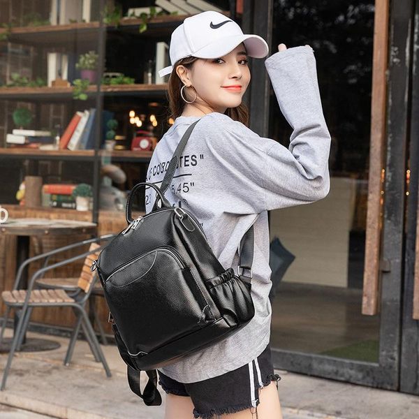 backpack leather women's fashion all-match lightweight casual korean trend school bag girl mini
backpack leather women's fashion all-match lightweight casual korean trend school bag girl mini