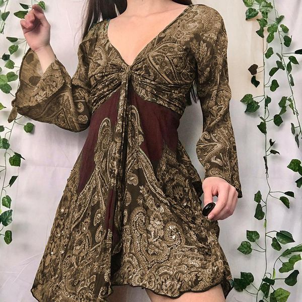 casual dresses print dress women's pleated flowing summer 2022 party for women long sleeve vintage elegant vestidos, Black;gray
casual dresses print dress women's pleated flowing summer 2022 party for women long sleeve vintage elegant vestidos, Black;gray