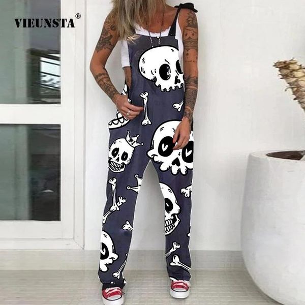 fashion punk skull print jumpsuit streetwear spring summer sleeveless strappy overalls women casual loose pocket romper playsuit women', Black;white
fashion punk skull print jumpsuit streetwear spring summer sleeveless strappy overalls women casual loose pocket romper playsuit women', Black;white