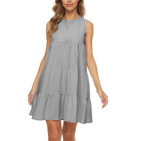 casual dresses women summer dress solid color loose ladies round neck simple for shopping fashion hem, Black;gray
casual dresses women summer dress solid color loose ladies round neck simple for shopping fashion hem, Black;gray
