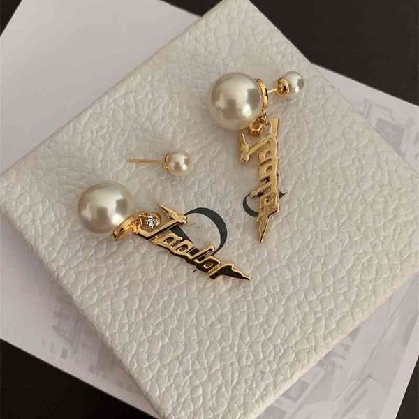 70% off outlet online family 2021 new english letter double pearl earrings for women, Silver
70% off outlet online family 2021 new english letter double pearl earrings for women, Silver