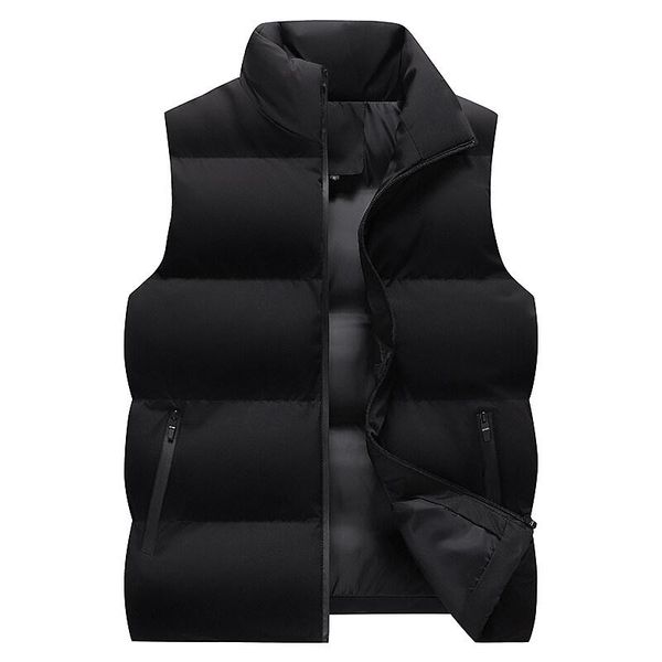 men's vests autumn and winter casual plus size loose vest cotton waistcoat slim collar warm men., Black;white
men's vests autumn and winter casual plus size loose vest cotton waistcoat slim collar warm men., Black;white