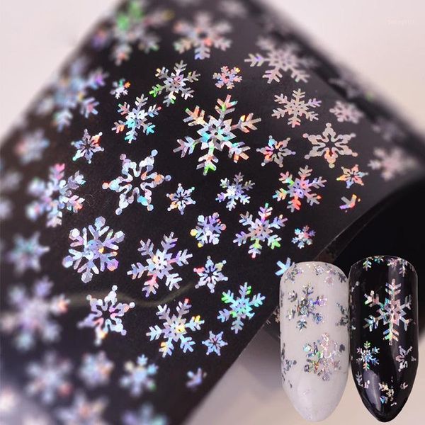 1box christmas nail art sticker 4*100 cm silver snowflakes sparkle 3d decals uv manicure not fade ornament1, Black
1box christmas nail art sticker 4*100 cm silver snowflakes sparkle 3d decals uv manicure not fade ornament1, Black