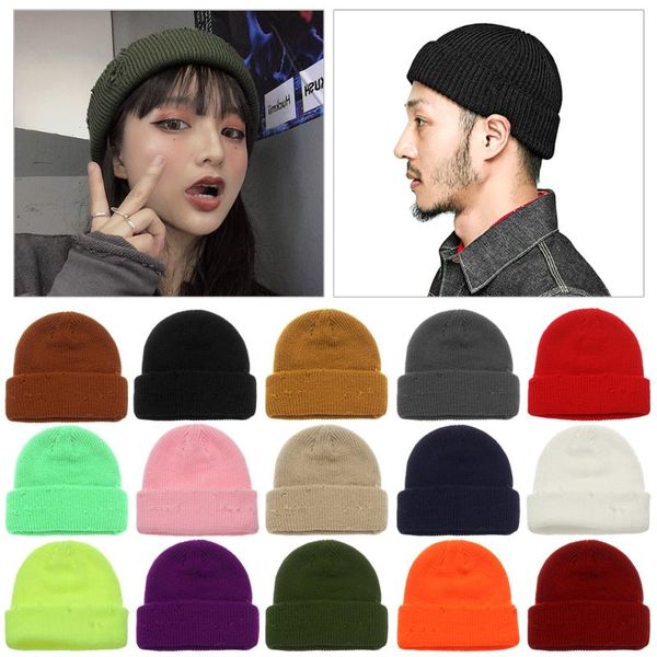 ball caps women men melon shape winter beanie hat warm roll up knitted skullcaps casual hip hop, Blue;gray 
ball caps women men melon shape winter beanie hat warm roll up knitted skullcaps casual hip hop, Blue;gray