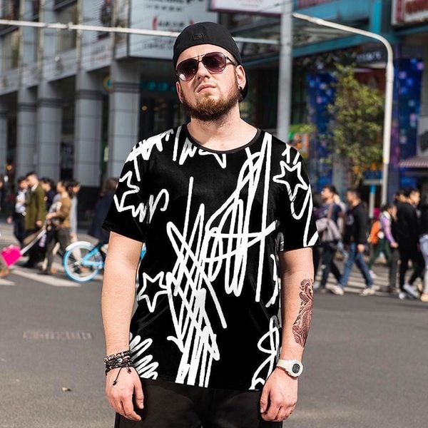 shirt new fashion printing short-sleeved men's casual large size t-shirt 6xl, White;black
shirt new fashion printing short-sleeved men's casual large size t-shirt 6xl, White;black
