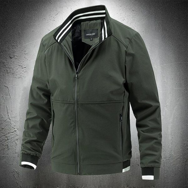 men's jackets men's casual jacket autumn stand collar fashion clothing outwear polyester men windbreaker lightweight thin coat 2021, Black;brown
men's jackets men's casual jacket autumn stand collar fashion clothing outwear polyester men windbreaker lightweight thin coat 2021, Black;brown