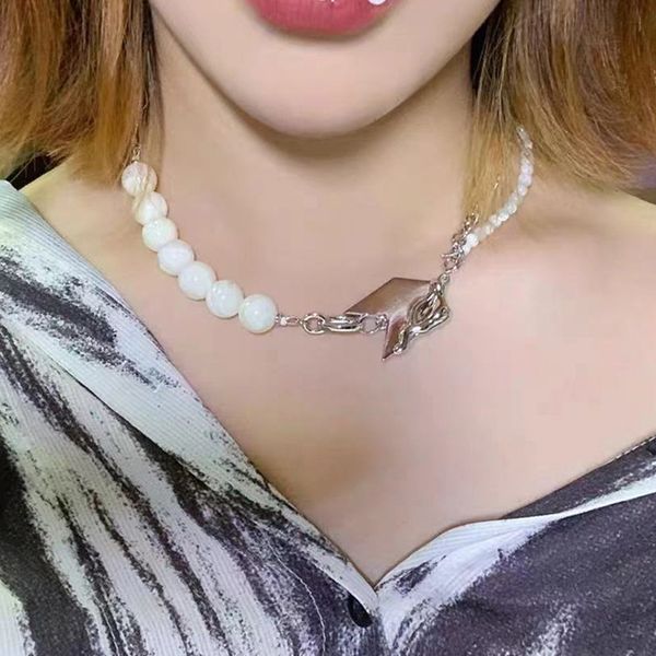 korean east gate temperament geometric bead stitching multi-layer necklace simple fashion design pendant net red pendant, Silver
korean east gate temperament geometric bead stitching multi-layer necklace simple fashion design pendant net red pendant, Silver